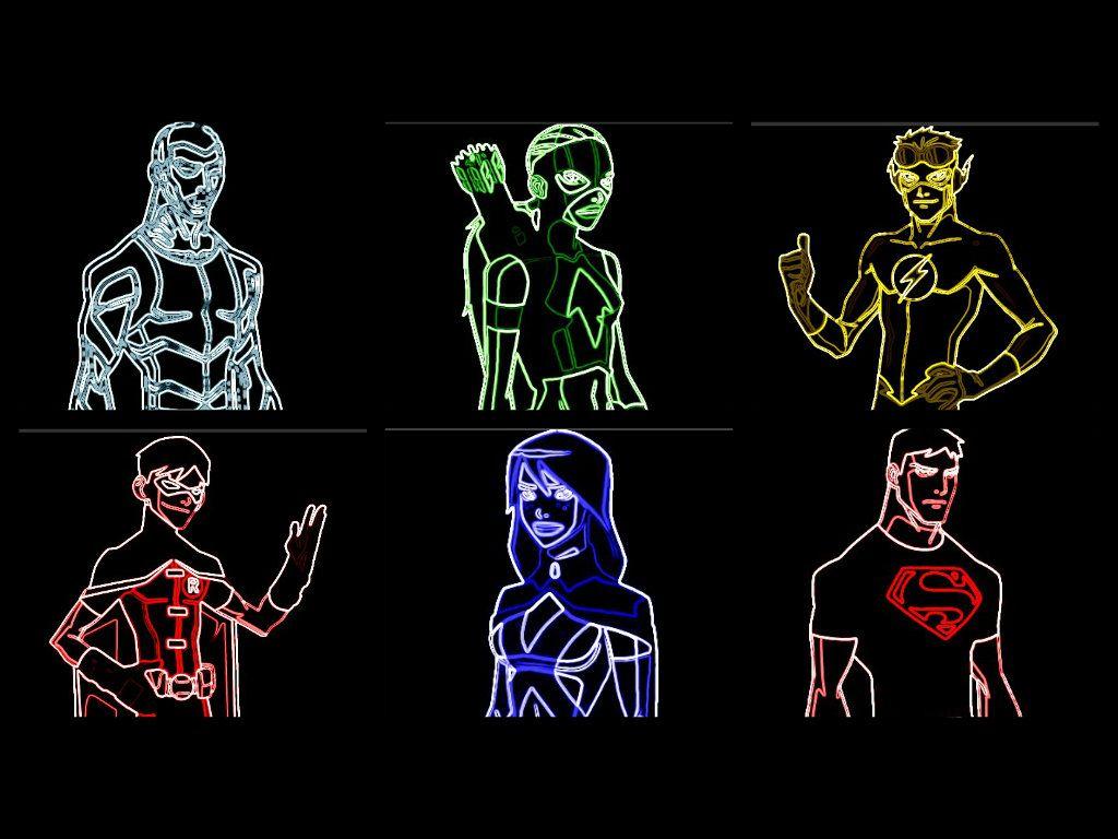 1024x768 Young Justice image thing. HD wallpaper and background photo