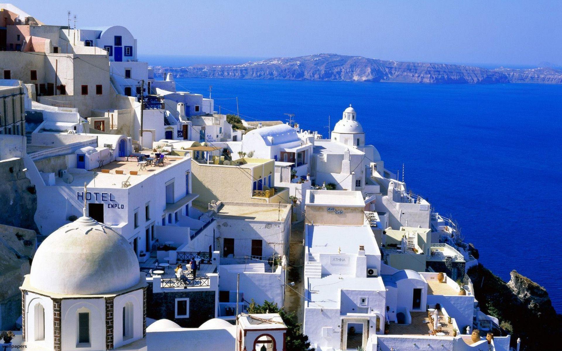 1920x1200 Santorini Wallpaper
