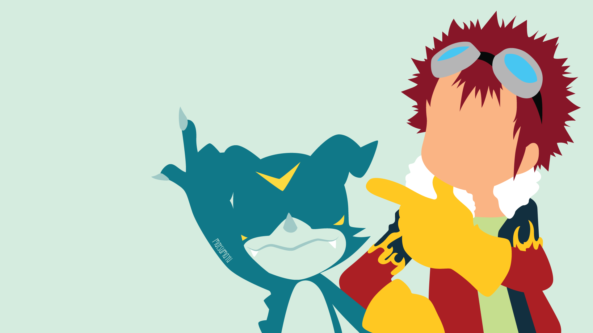 1920x1080 Veemon (Digimon) HD Wallpaper and Background
