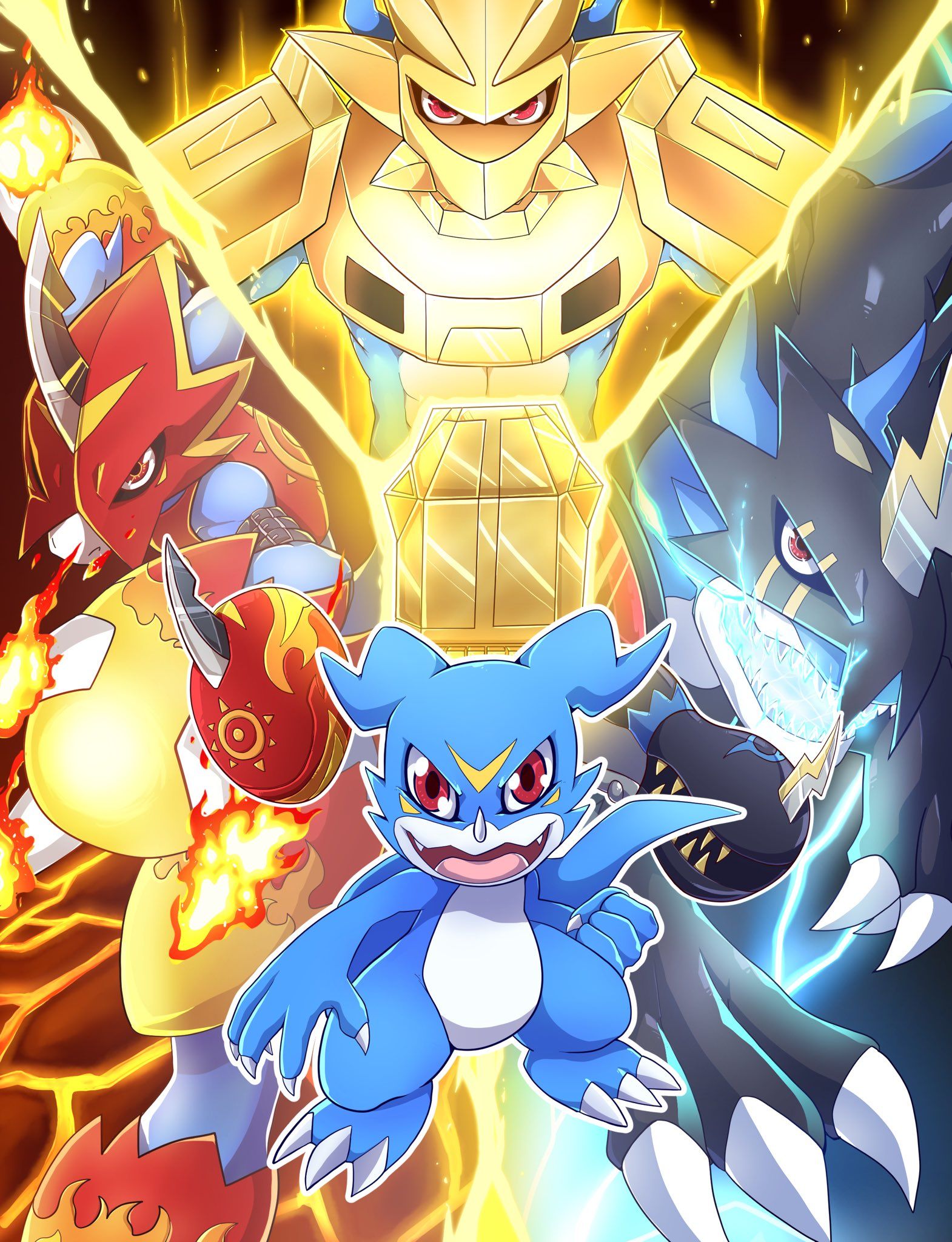 Wallpaper Veemon Hd By