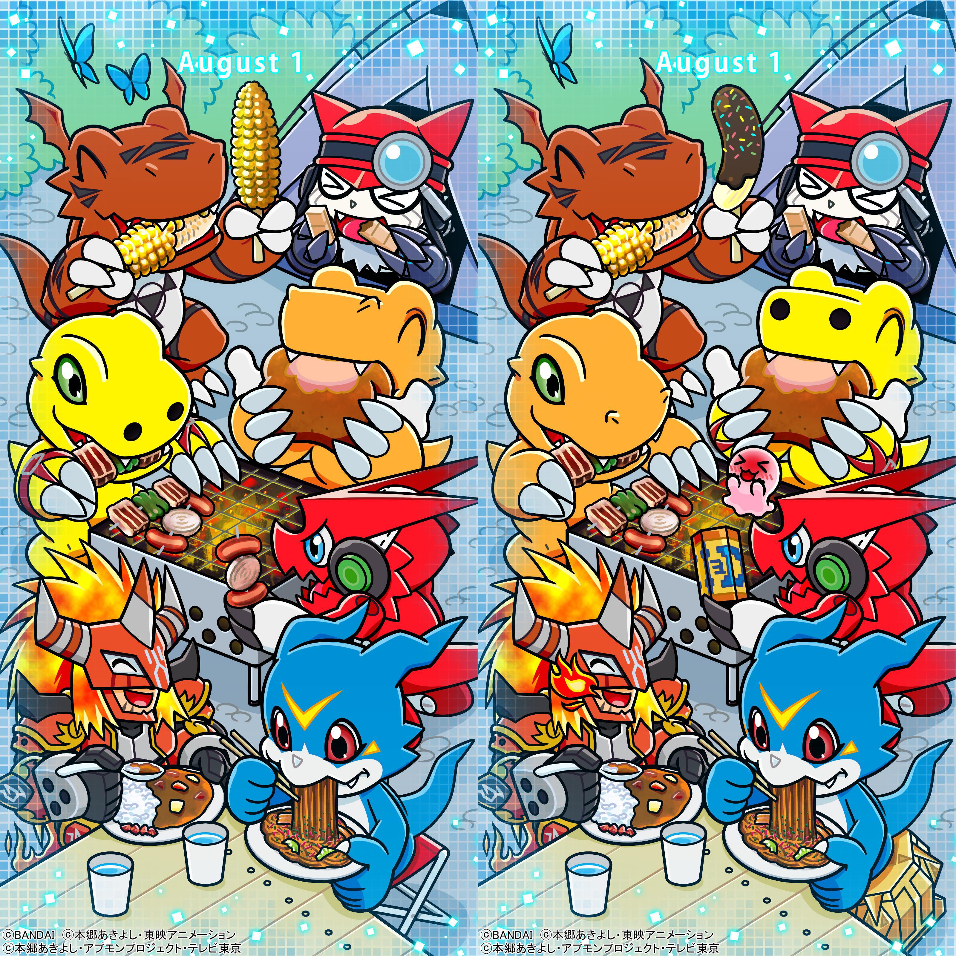 3200x3200 Odaiba Memorial 'Spot the Difference' Phone Wallpaper from Bandai!