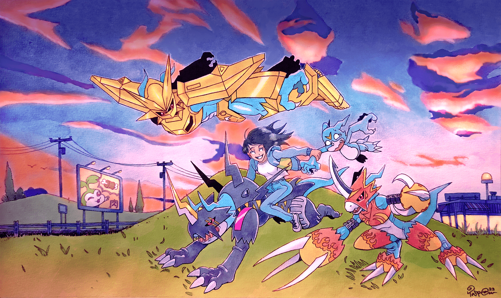 1677x1000 Veemon Armor Line Commission by TaraGraphika on Newgrounds