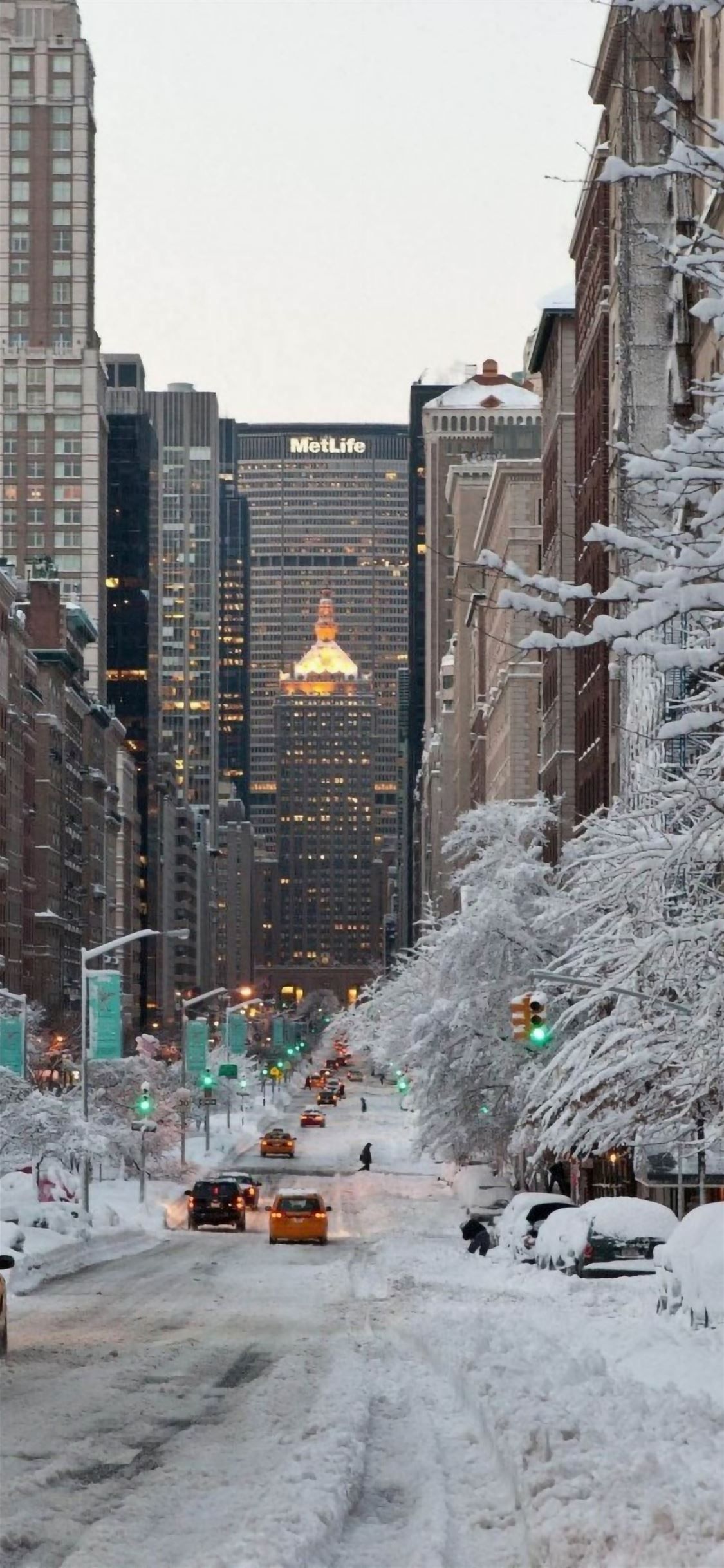 1125x2436 NY Winter Snow USA. iPhone wallpaper usa, Winter wallpaper, Winter city