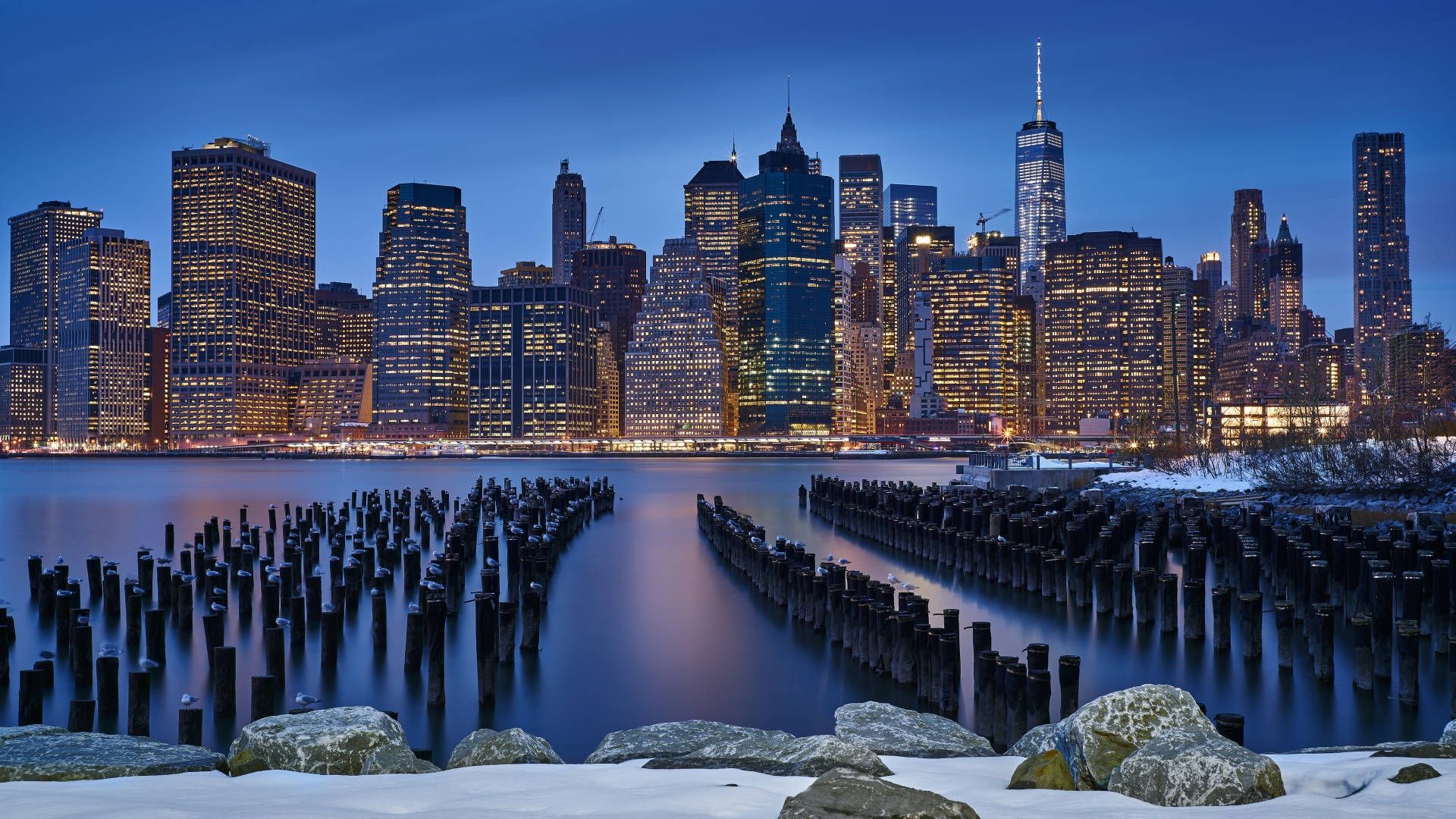 1920x1080 Download New York Winter Aesthetic Wallpaper
