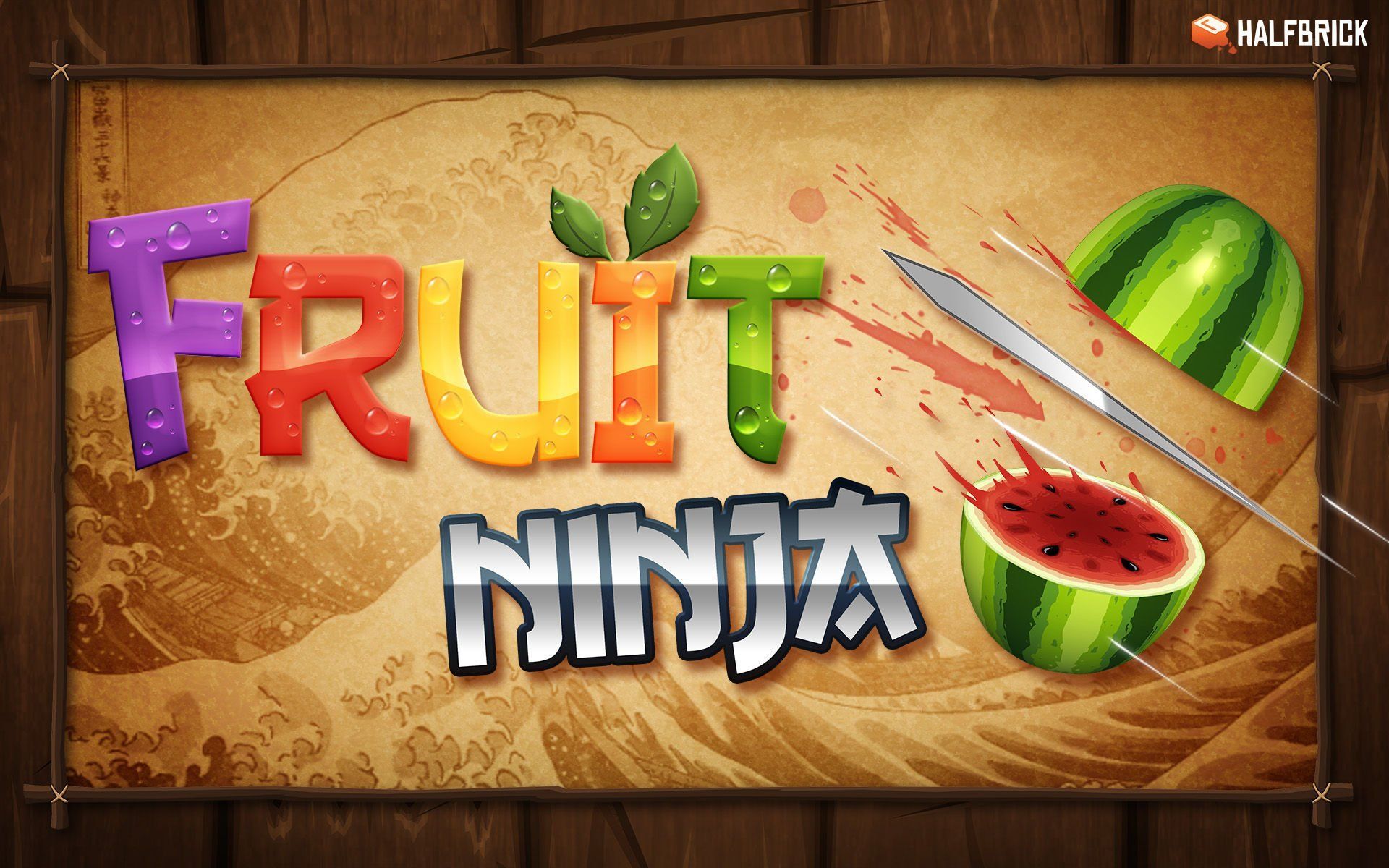 1920x1200 FRUIT NINJA KINECT xbox microsoft adventure 1fnk action warrior poster wallpaperx1200
