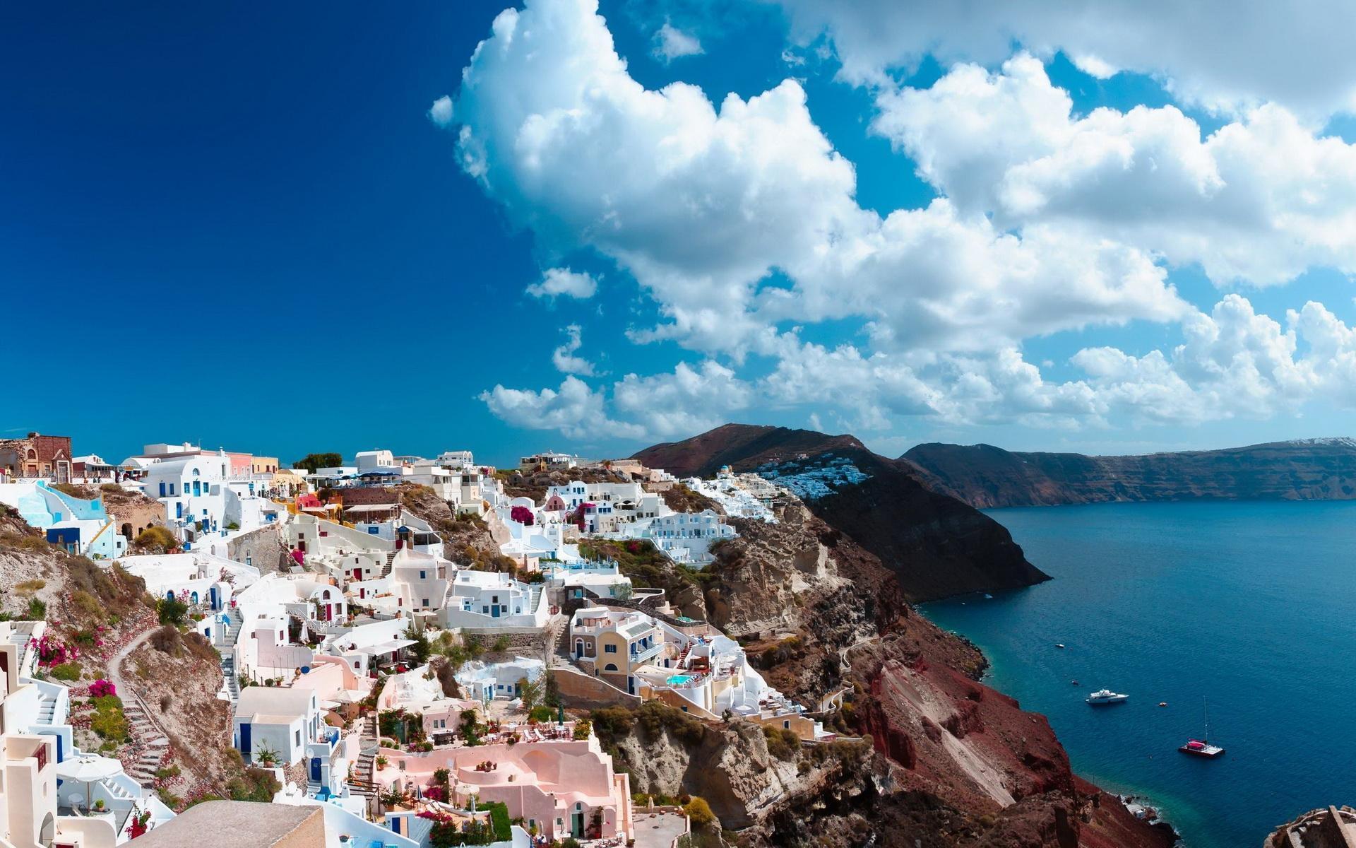 1920x1200 Santorini Wallpaper for Android