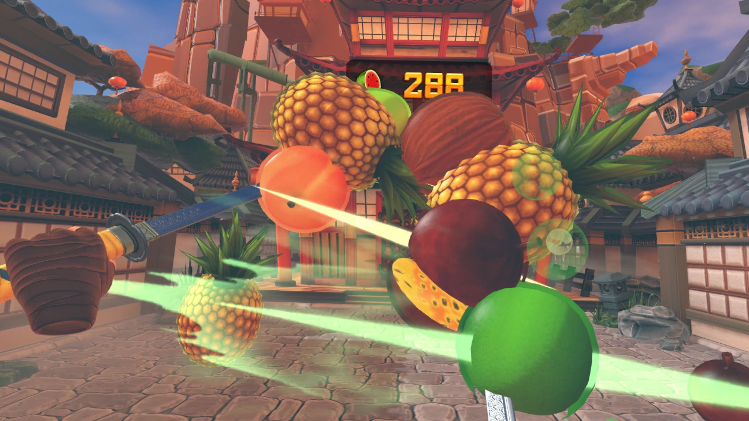 2560x1440 Fruit Ninja VR