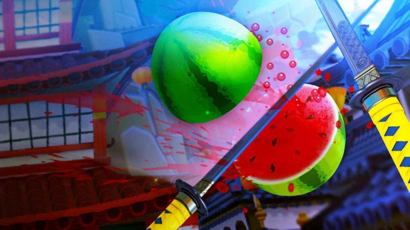 1366x768 Fruit Ninja