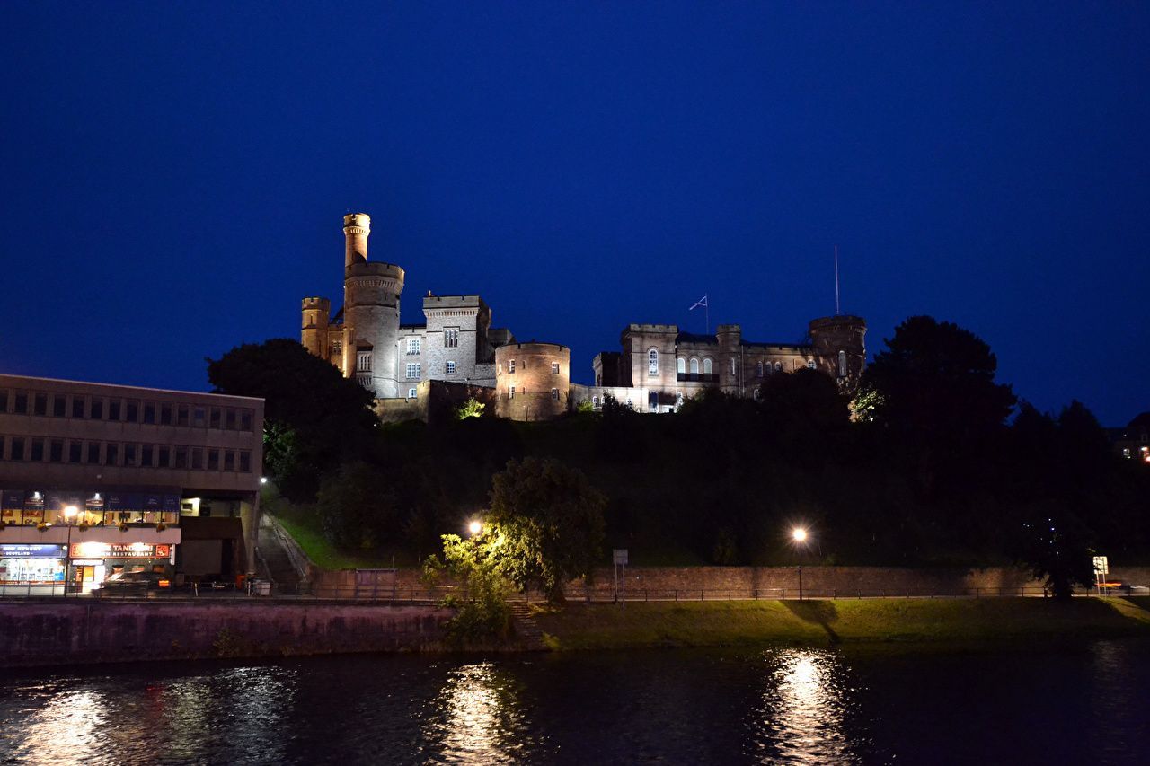 1280x853 Photo Scotland Inverness castle Coast Rivers night time Street