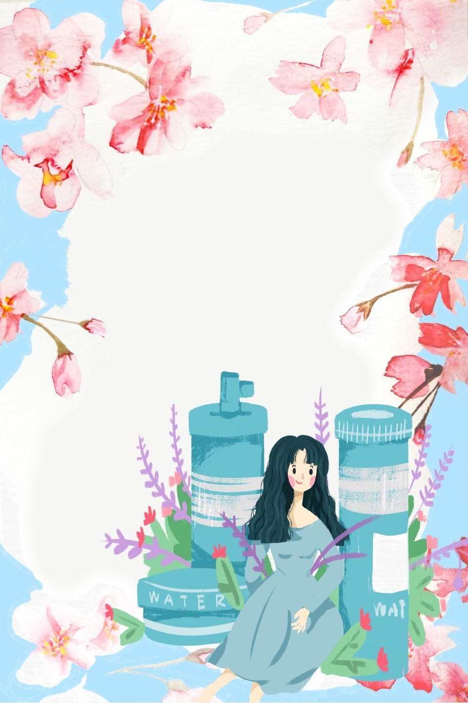 960x1440 Creative Aesthetic Beauty Salon Skin Care Background Wallpaper Image For Free Download