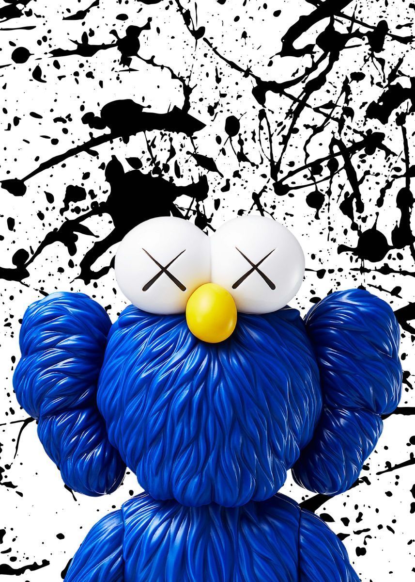 857x1200 Kaws Blue' Poster