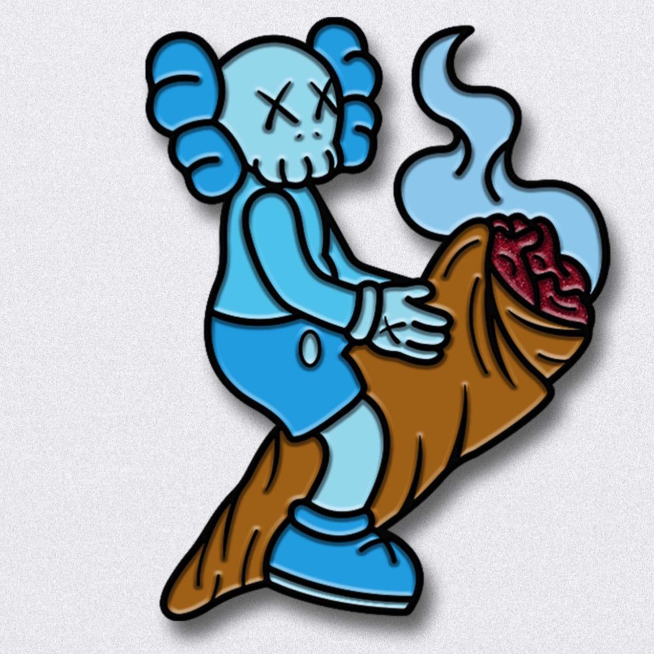 1338x1338 KAWS NUBES BLUE