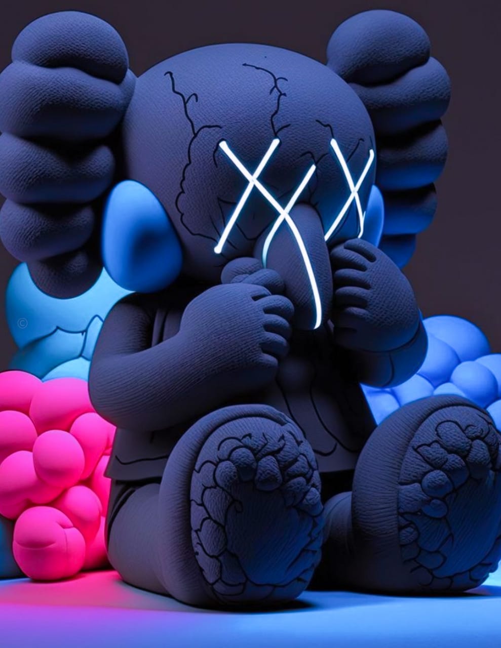 Blue Kaws Wallpaper