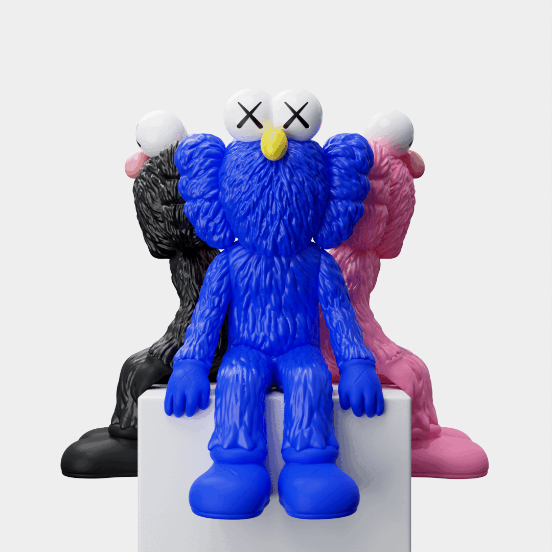 1080x1080 STL file KAWS BFF SEATED
