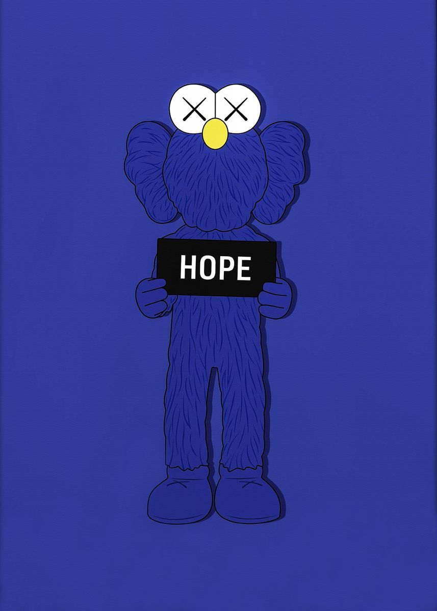 857x1200 Kaws' Poster