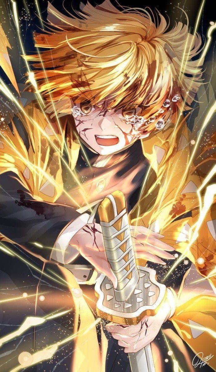 697x1200 Zenitsu manga Wallpaper Download