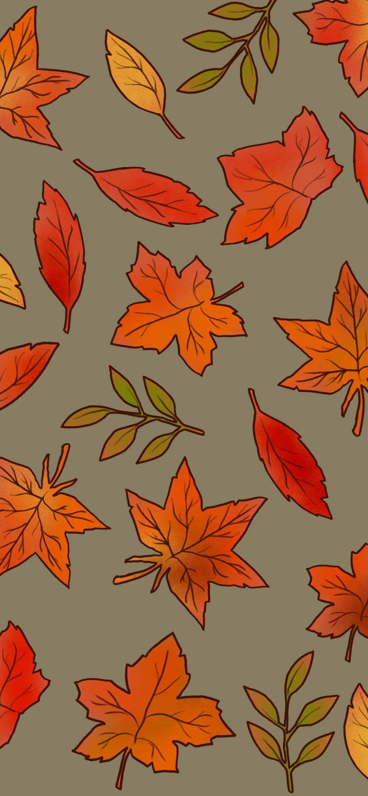 Fall Leaves Aesthetic Wallpapers - Top Free Fall Leaves Aesthetic ...