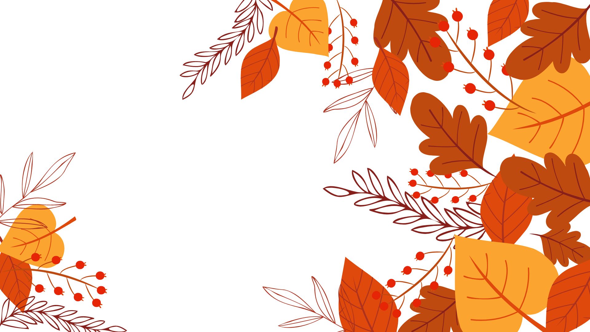 1920x1080 Free Fall Leaf White Background in Illustrator, EPS, SVG, JPG, PNG