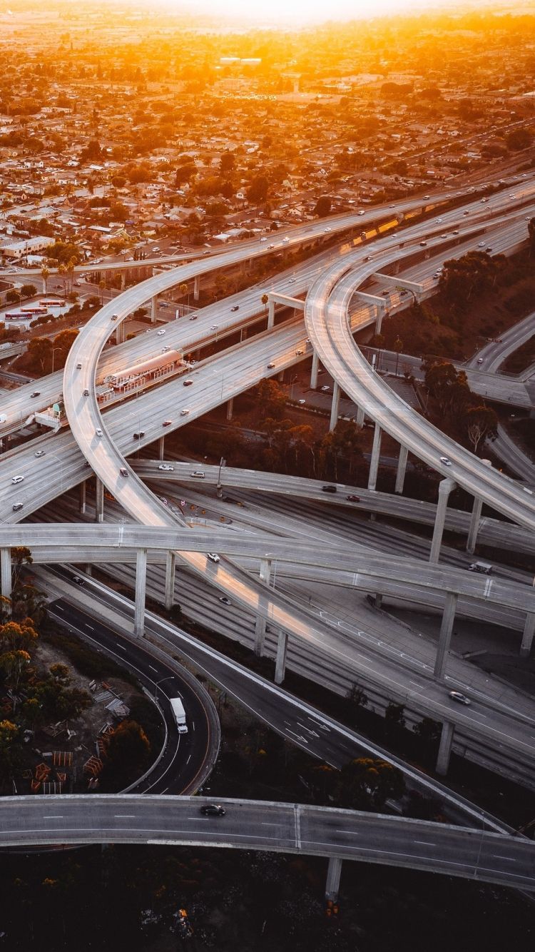 750x1334 Highway Phone Wallpaper