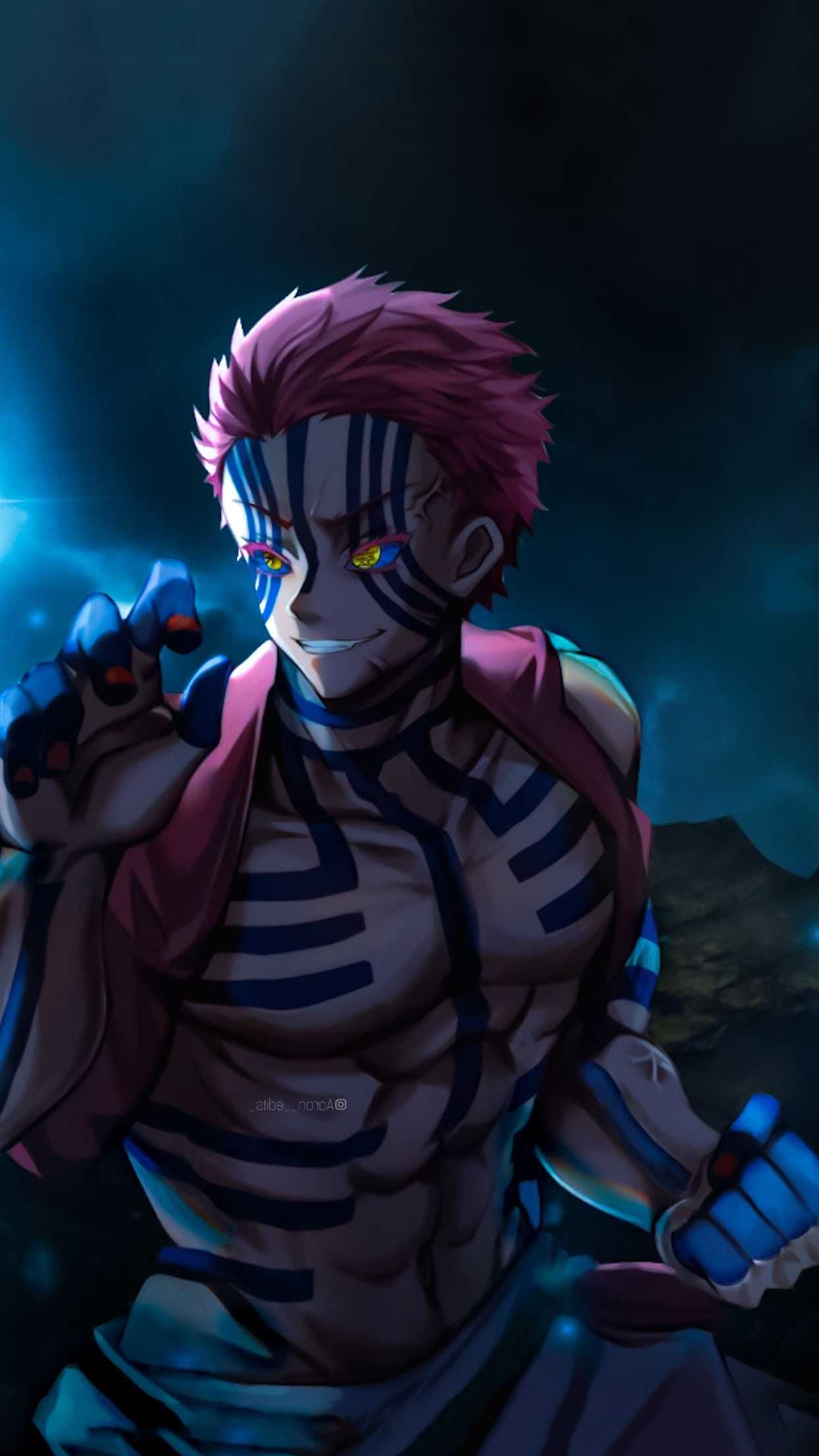 1242x2208 Akaza Wallpaper. Demon king anime, Slayer anime, Anime