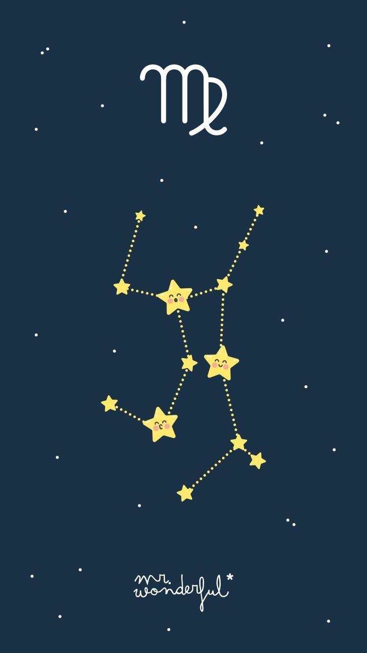 750x1334 mrwonderfulwallpaper #zodiac #virgo #starsign.  tường & nghệ thuật năm 2019