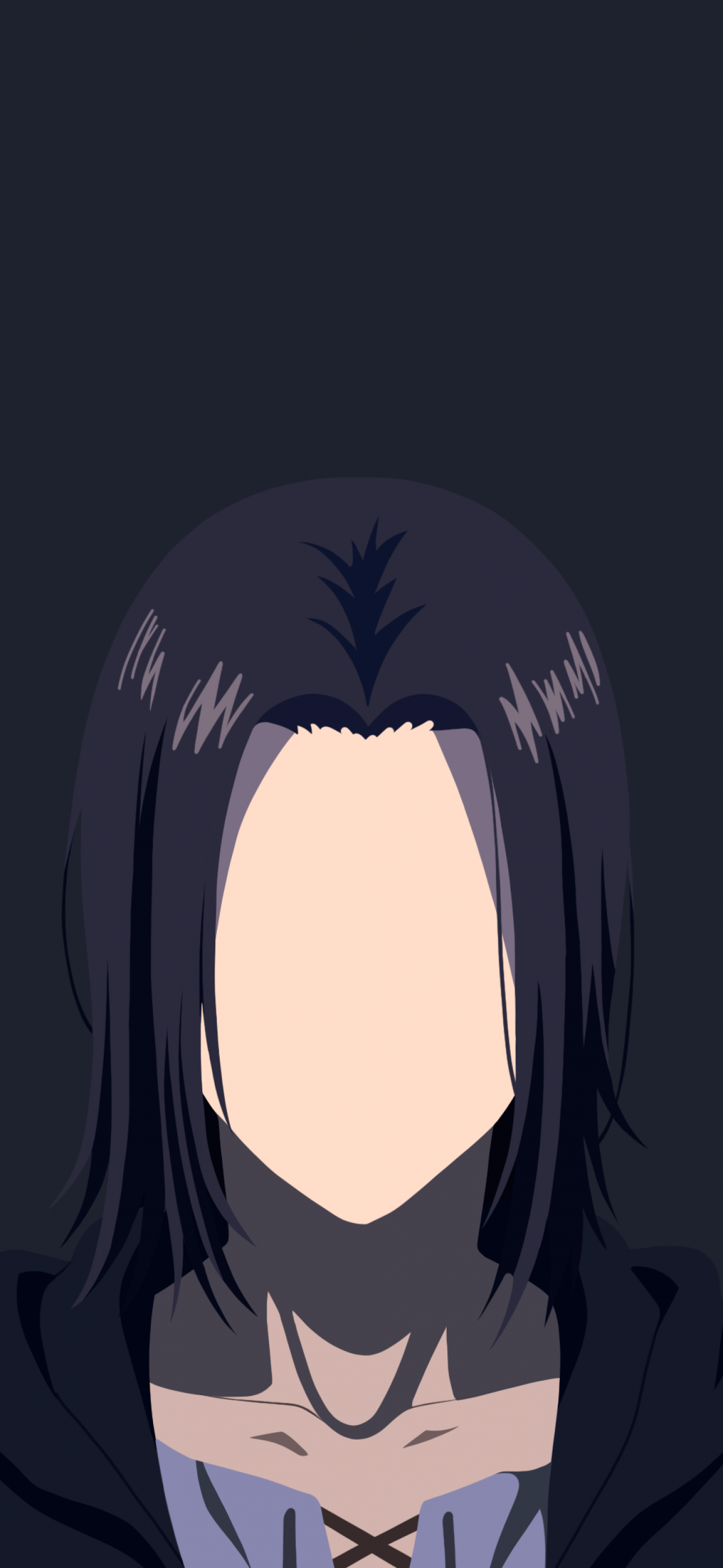 1290x2796 Eren Yeager Wallpaper 4K, Faceless, Minimalist