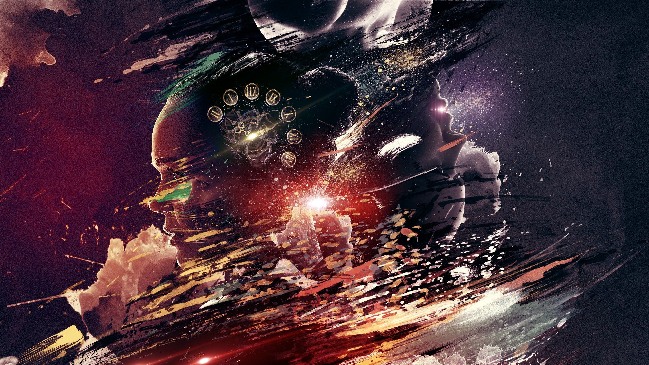 2560x1440 Spacetime Wallpaper