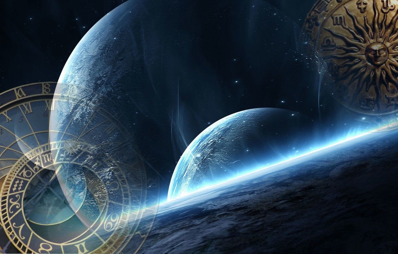 1332x850 Space And Time Wallpaper