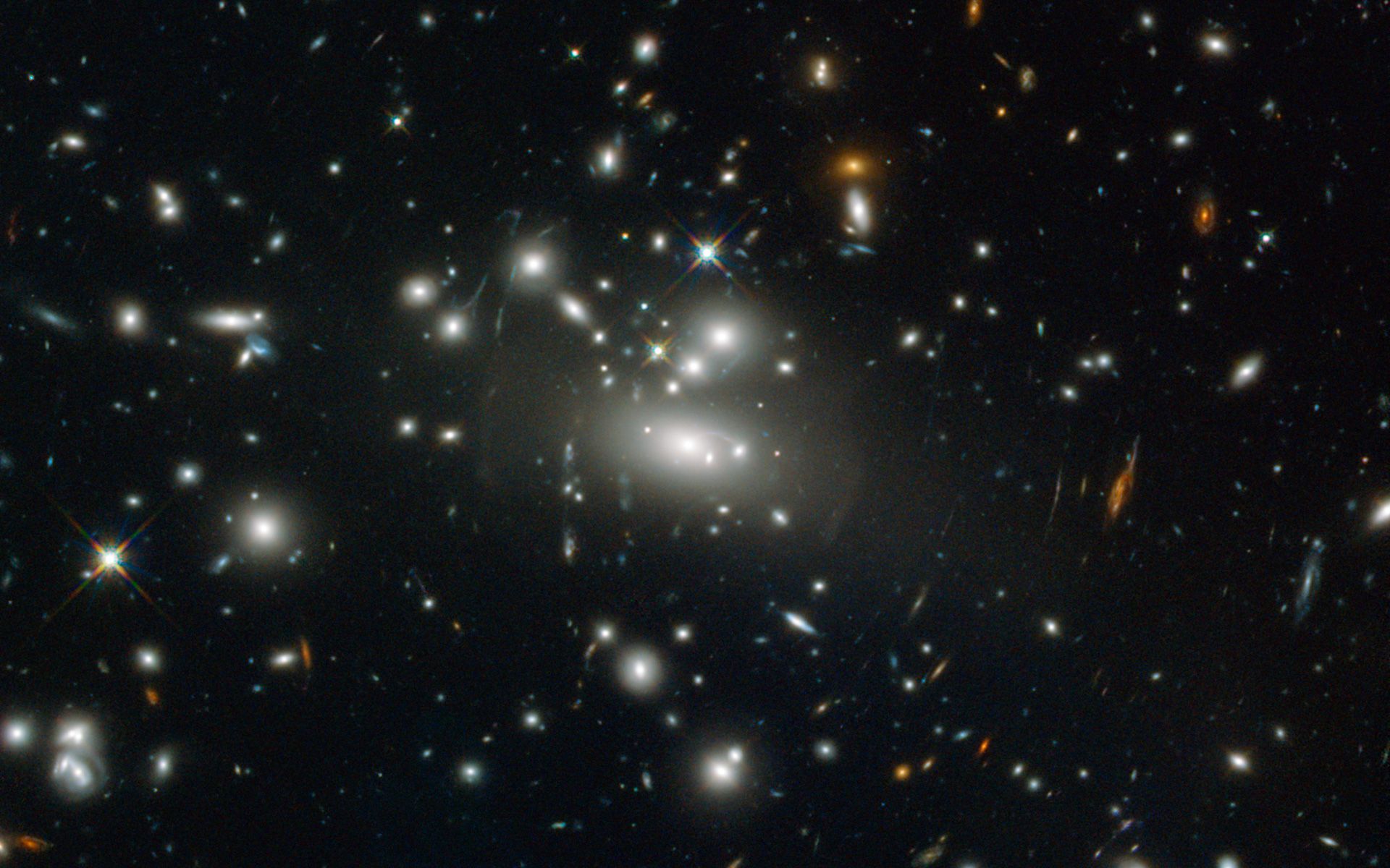 1920x1200 ESA spacetime magnifying glass