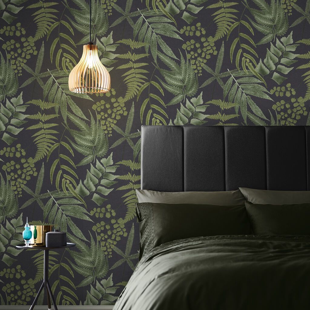 1024x1024 Black Wallpaper. Dark Wallpaper. Graham & Brown