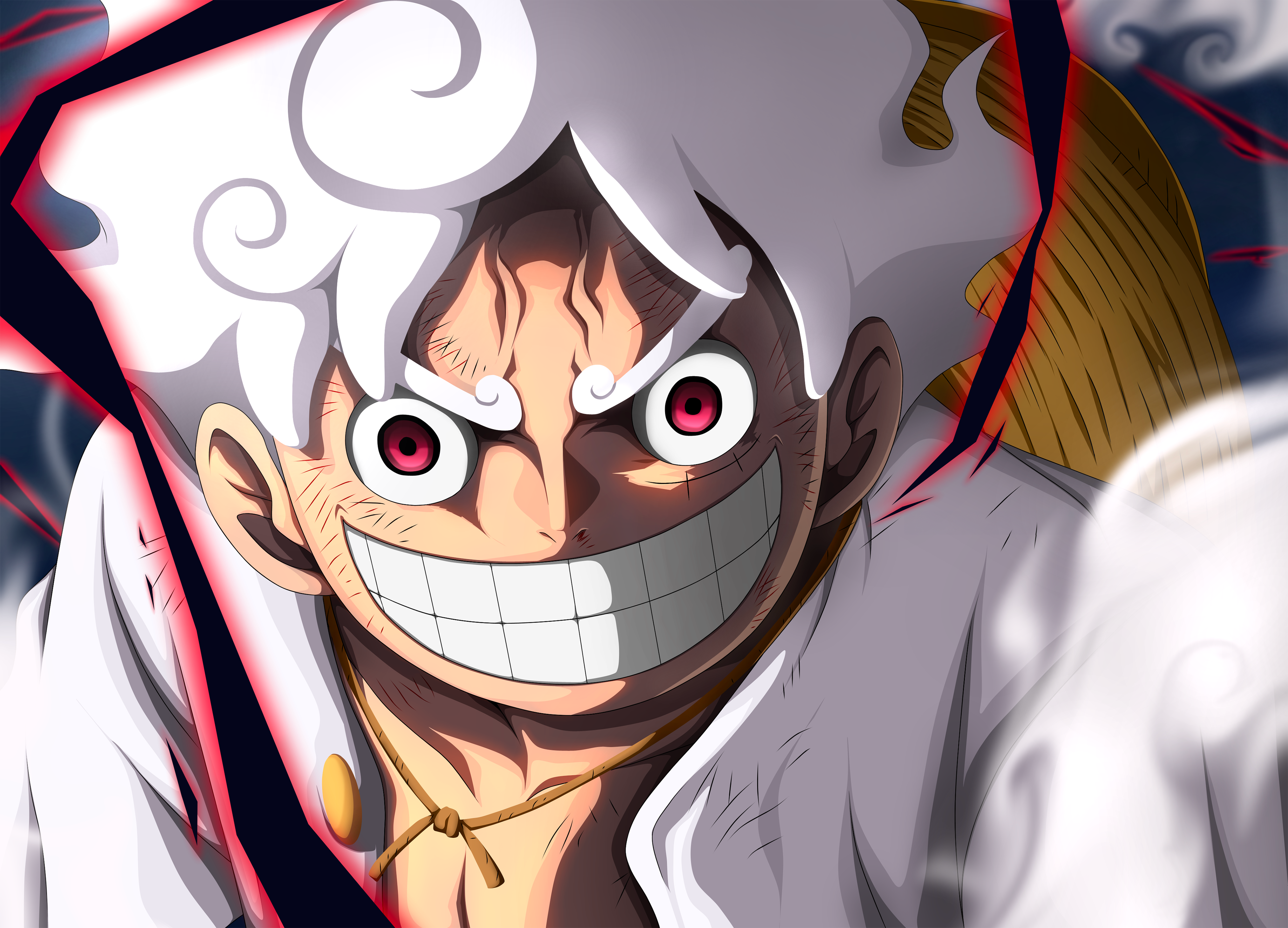 3840x2766 Luffy Gear 5 4K Wallpaper and Background