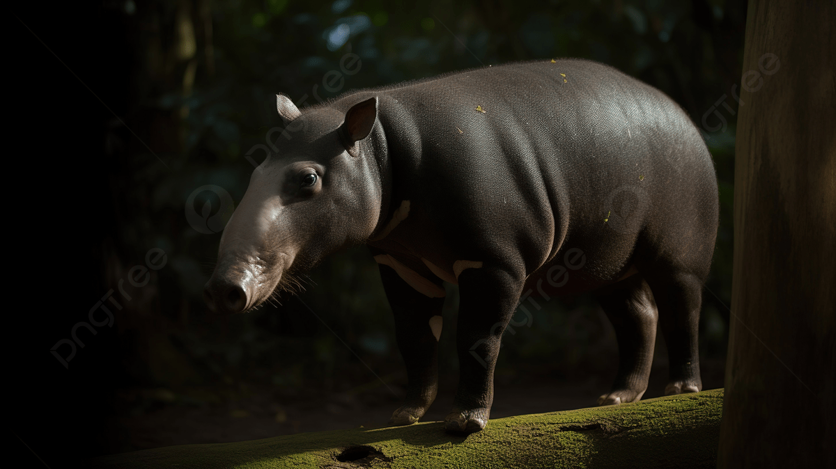 1200x673 Small Tapir Is Walking In A Tree In The Jungle Background, Picture Of Tapir Background Image And Wallpaper for Free Download