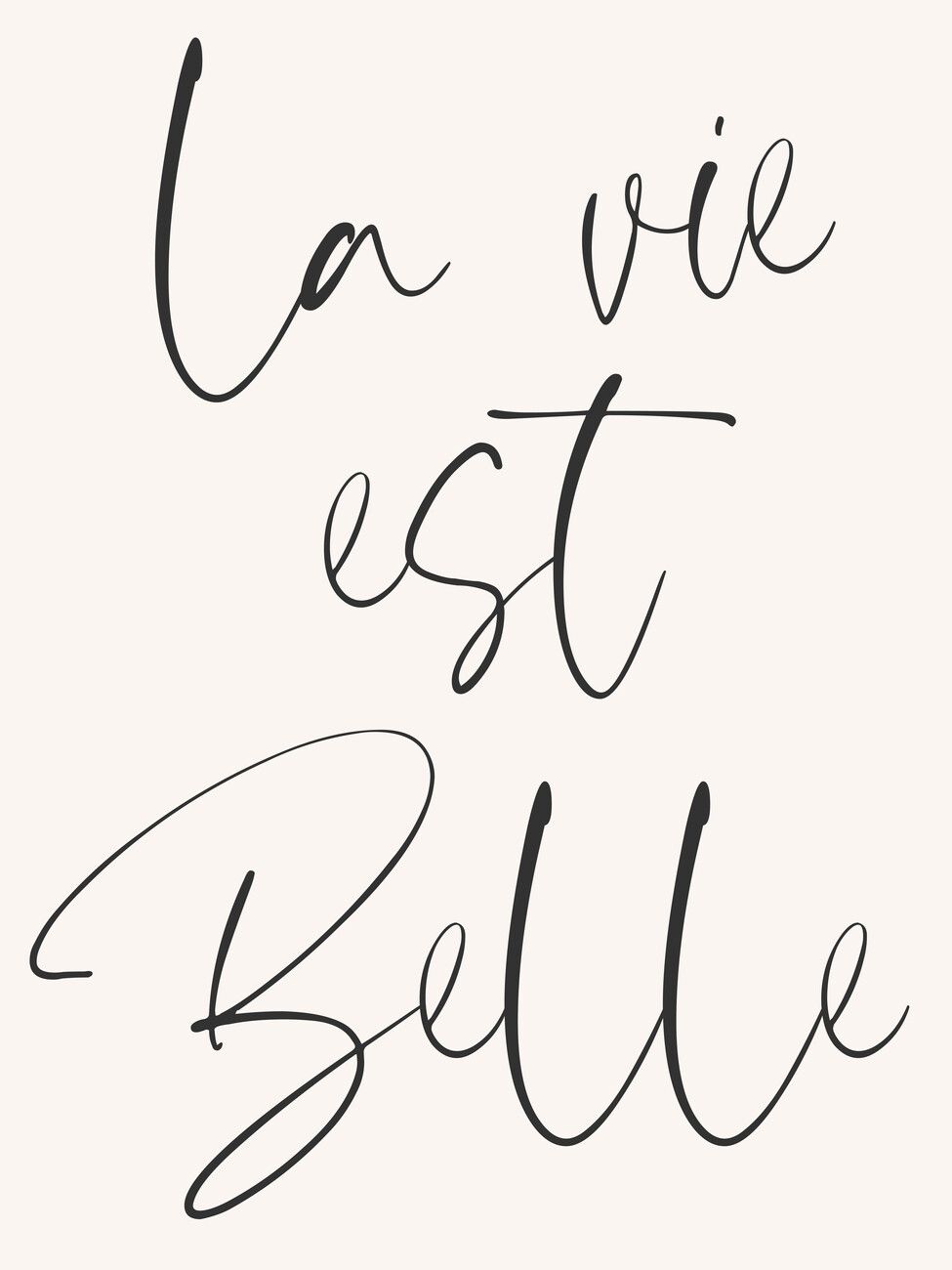 975x1300 La vie est belle Wall Mural