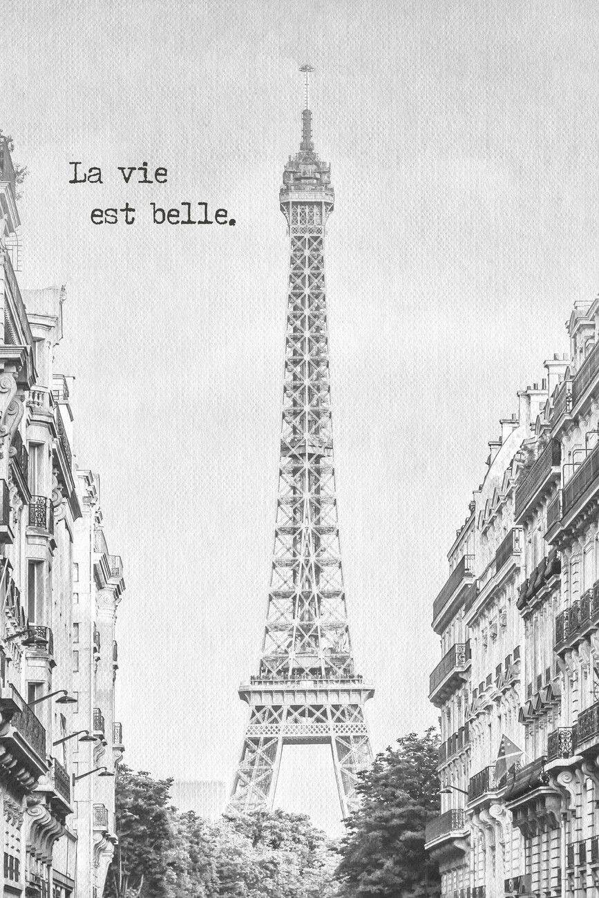 867x1300 PARIS La vie est belle Wall Mural