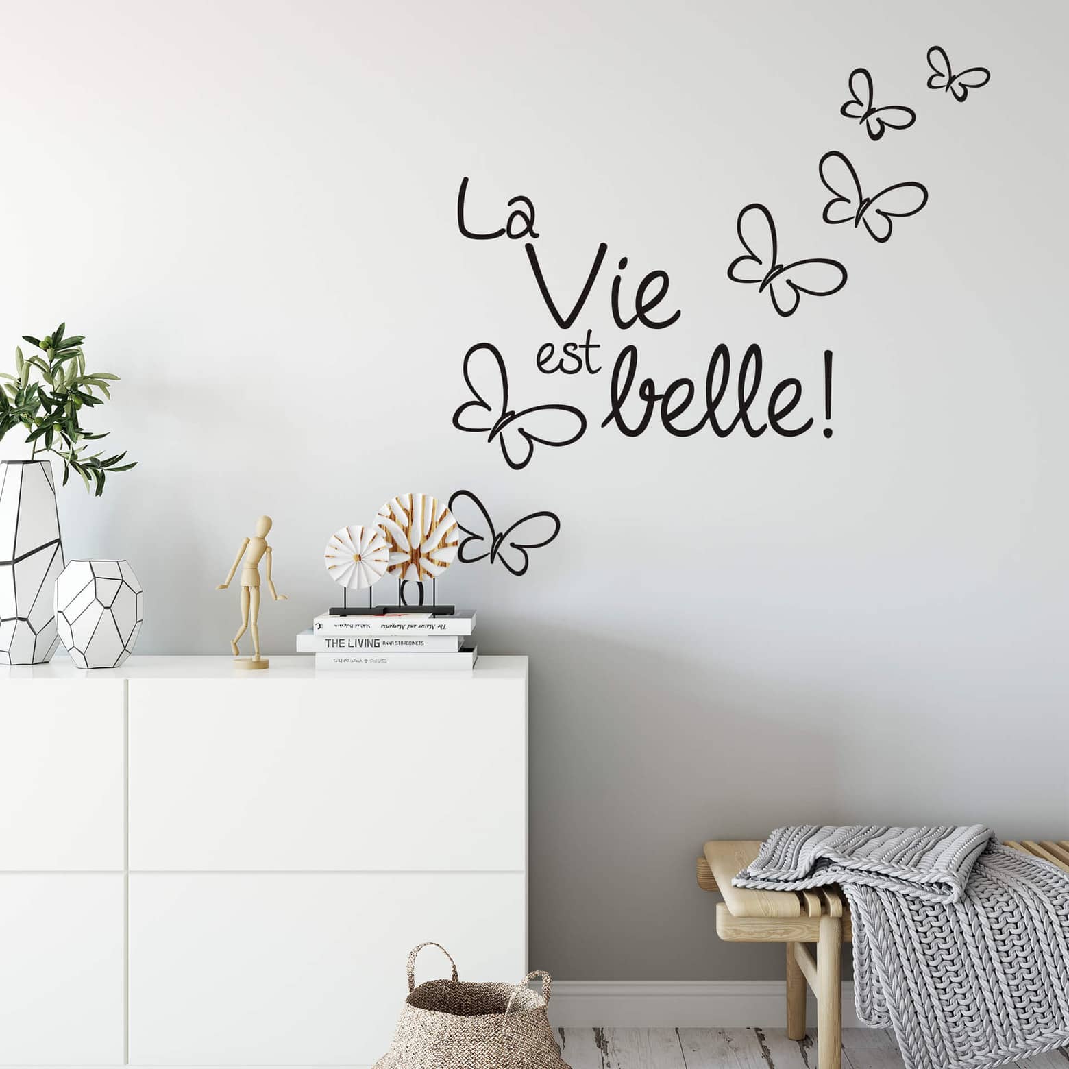 1560x1560 La Vie Est Belle! Wall Sticker. Wall