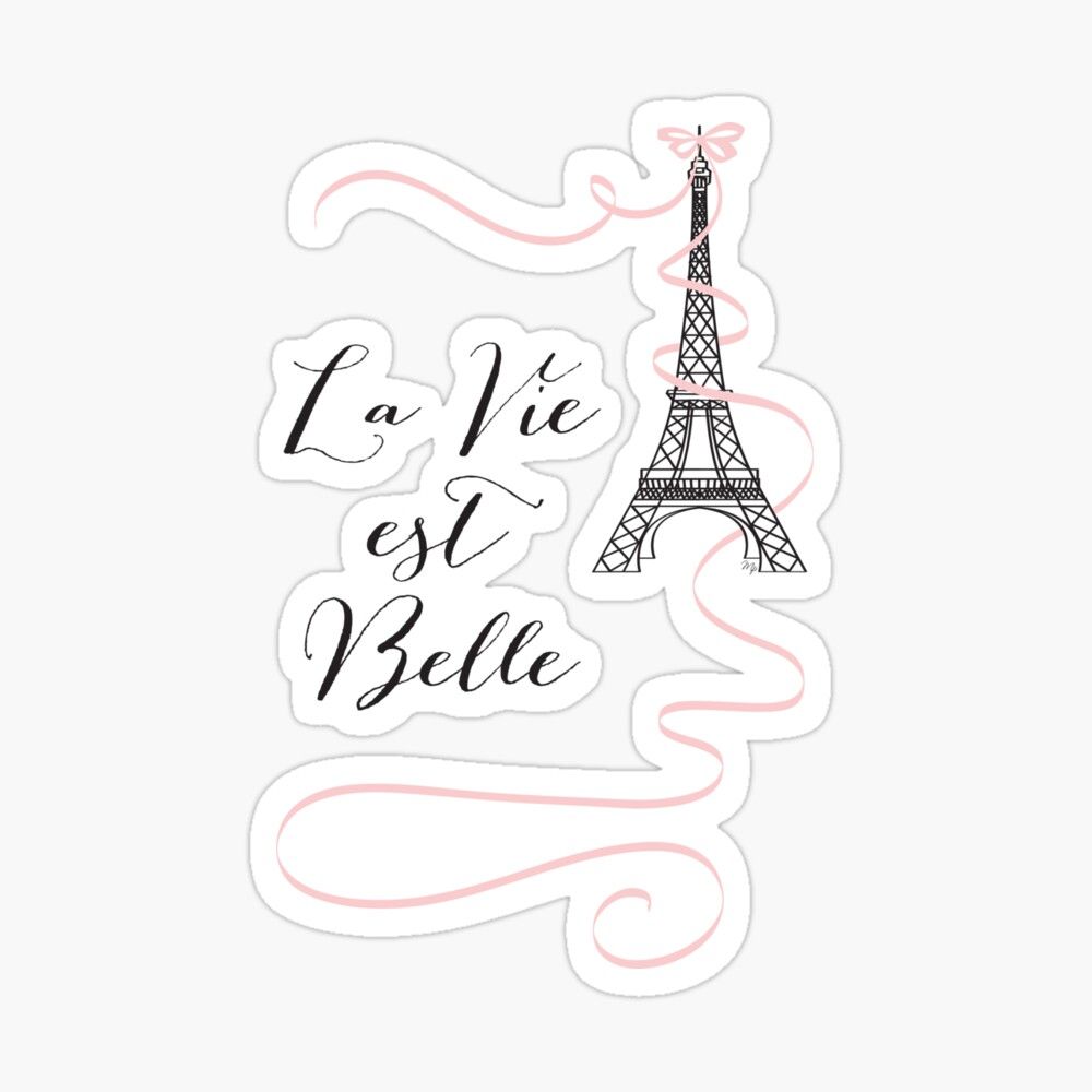 1000x1000 La Vie est Belle Paris Quote Spiral Notebook