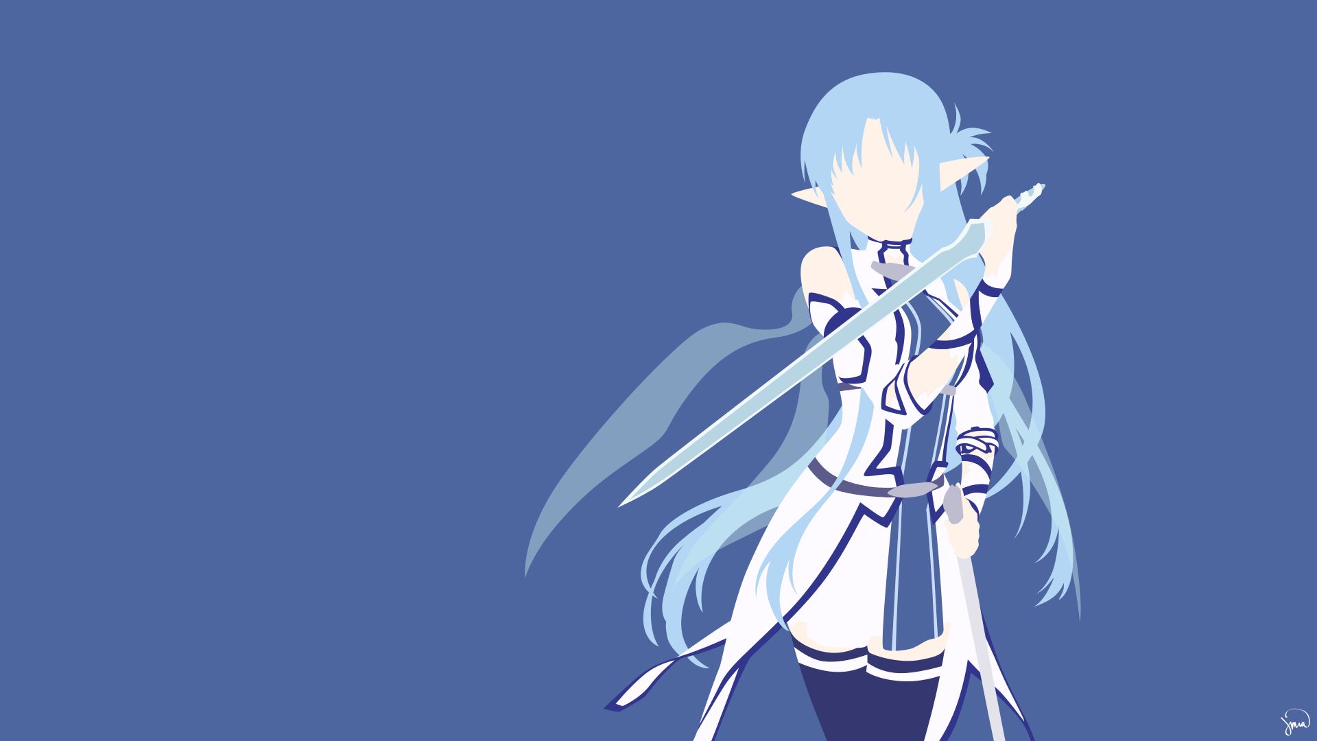 1920x1080 Mobile wallpaper: Anime, Sword Art Online, Minimalist, Asuna Yuuki, Sword Art Online Ii, 402813 download the picture for free