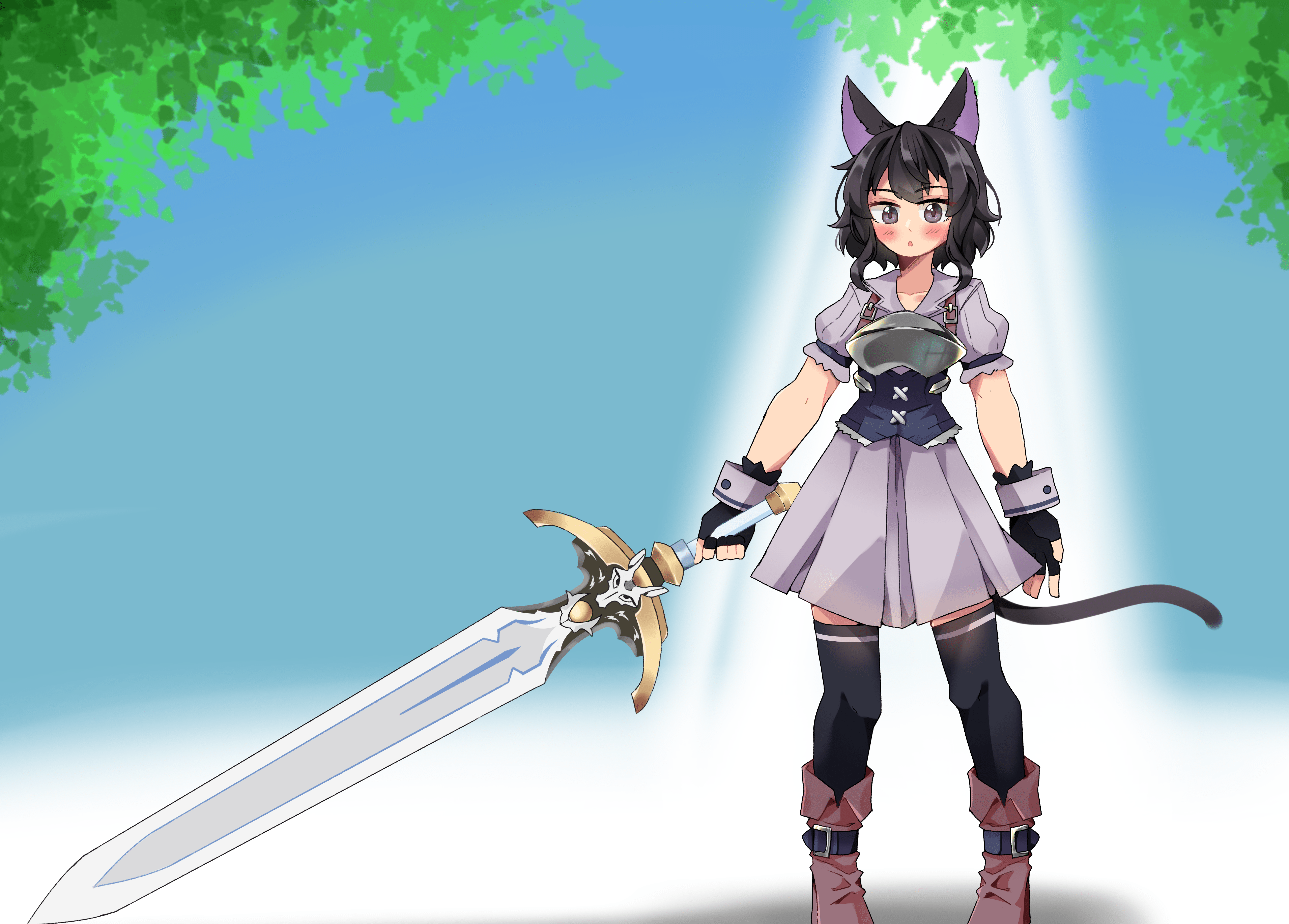 6400x4590 Anime Reincarnated as a Sword 4k Ultra HD Wallpaper