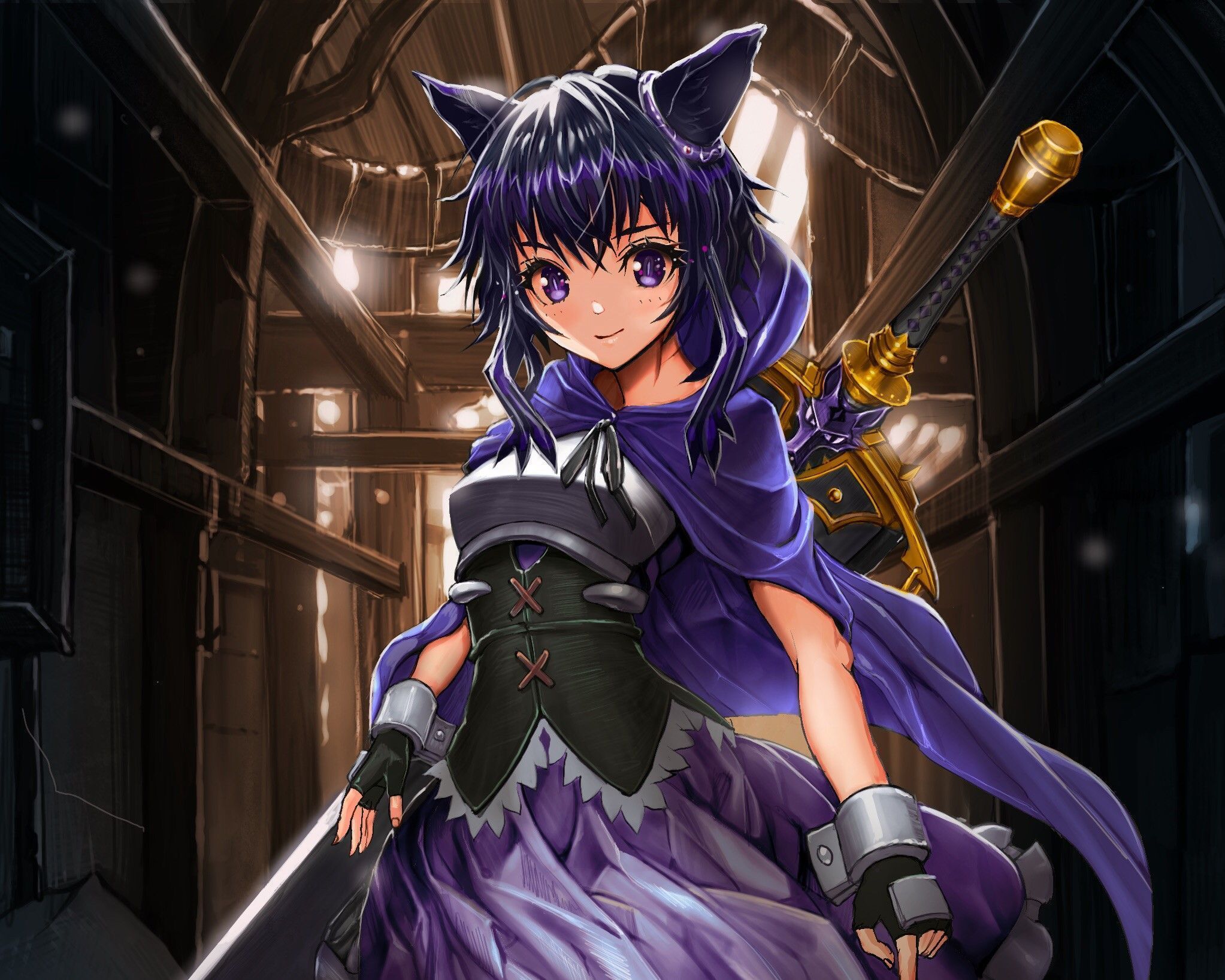 2045x1636 Anime Reincarnated as a Sword HD Wallpaper