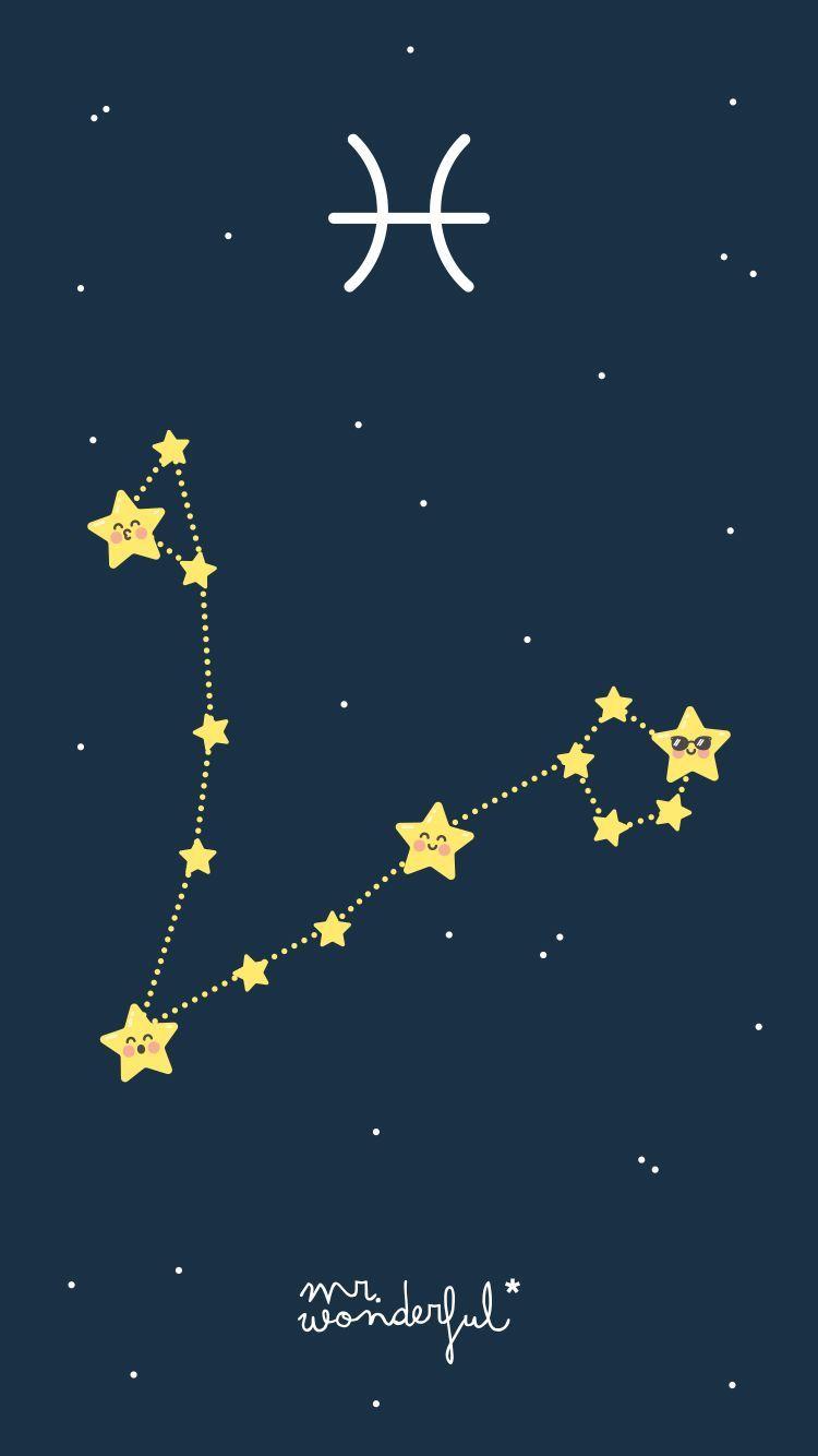 750x1334 mrwonderfulwallpaper #zodiac #pisces #starsign. wall & art in 2019