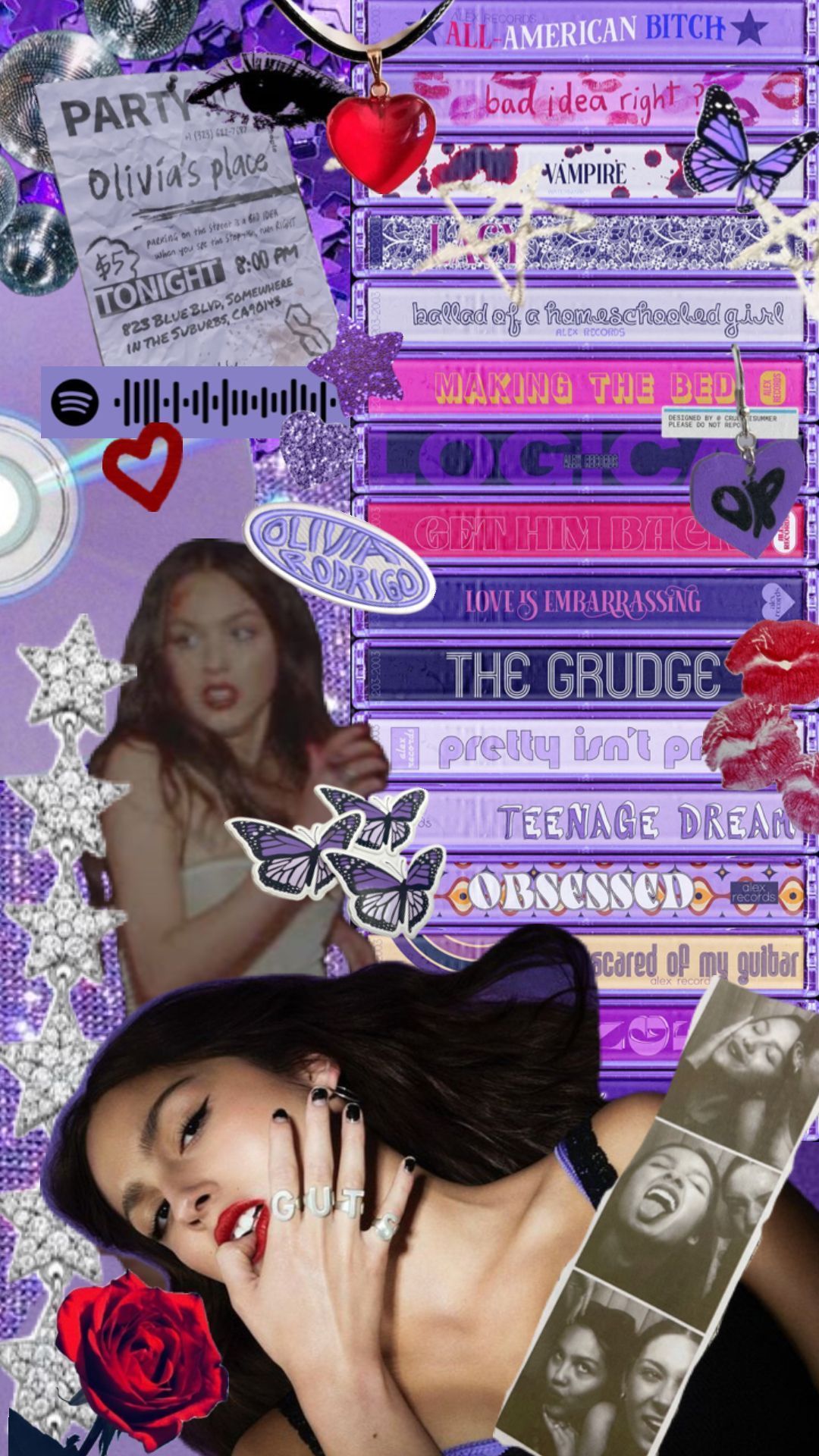 1080x1920 Olivia Rodrigo Guts #wallpaper #music #vibes #oliviarodrigoaesthetic #olivarodrigo #gutsoliviarodrigo #guts. Olivia, Teenage dream, Pretty wallpaper