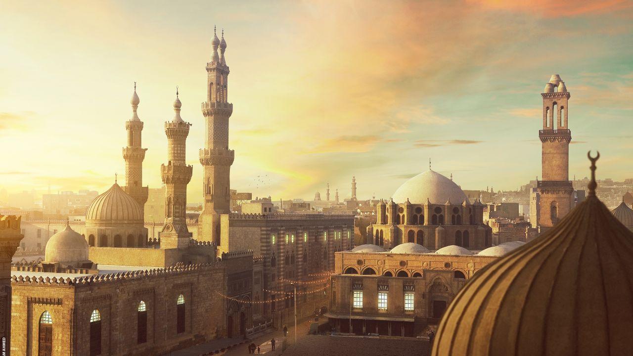 1280x720 Wallpaper Egypt, Ramadan, Mosque, Cityscape, 4K, World