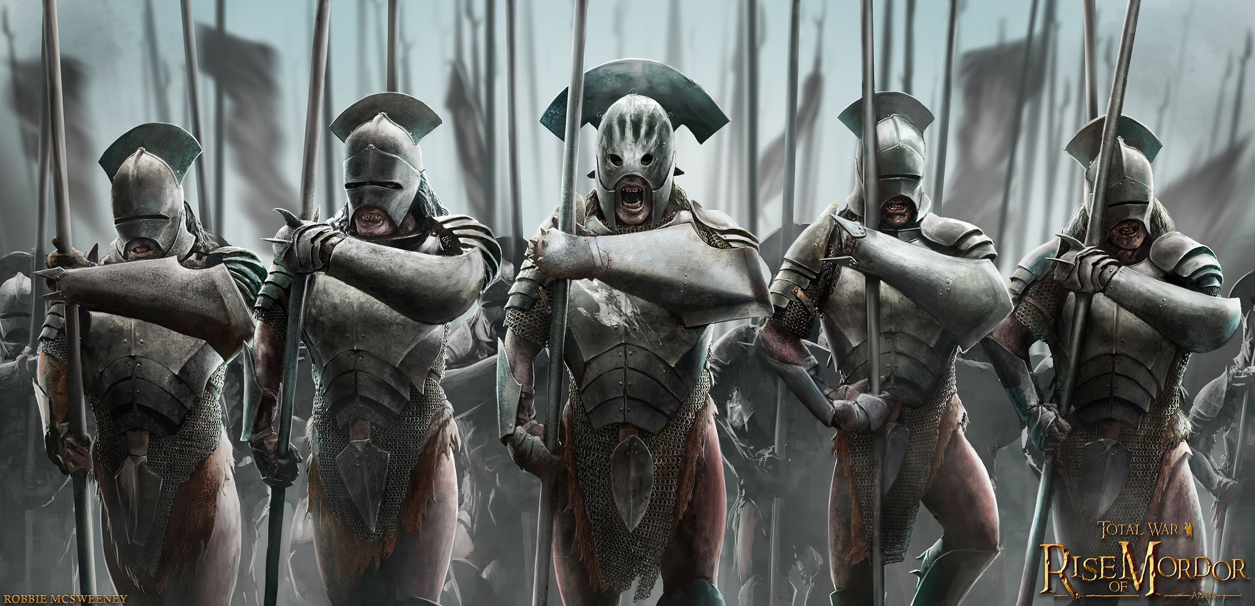 2500x1209 Uruk Hai Wallpaper