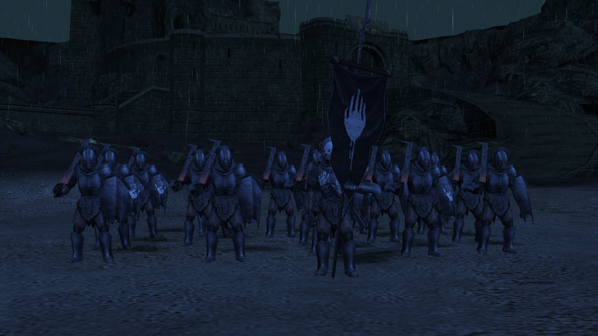 1920x1080 Fighting Uruk Hai. Age Of The Ring Mod