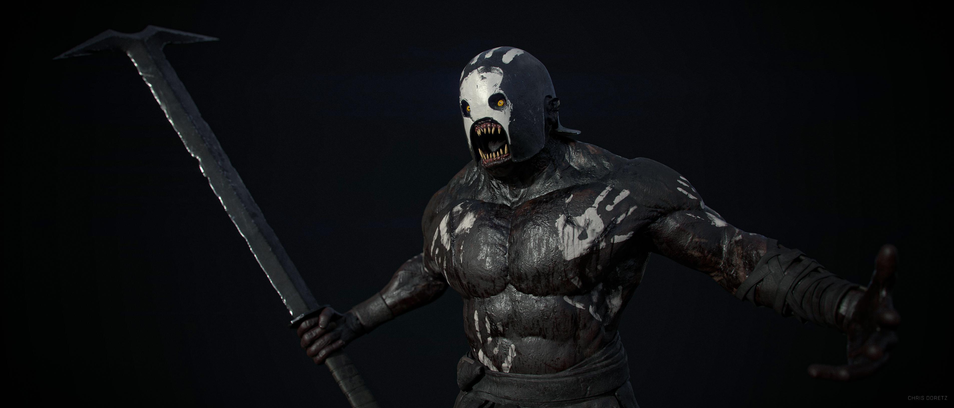3813x1634 Uruk Hai Berserk 3D Model Project I Recently Finished