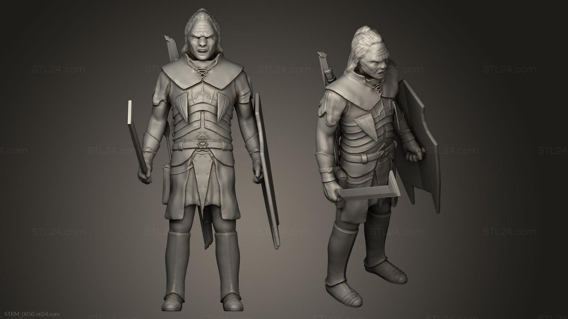 1920x1080 Figurines heroes, monsters and demons Uruk Hai, STKM_0050. 3D stl model