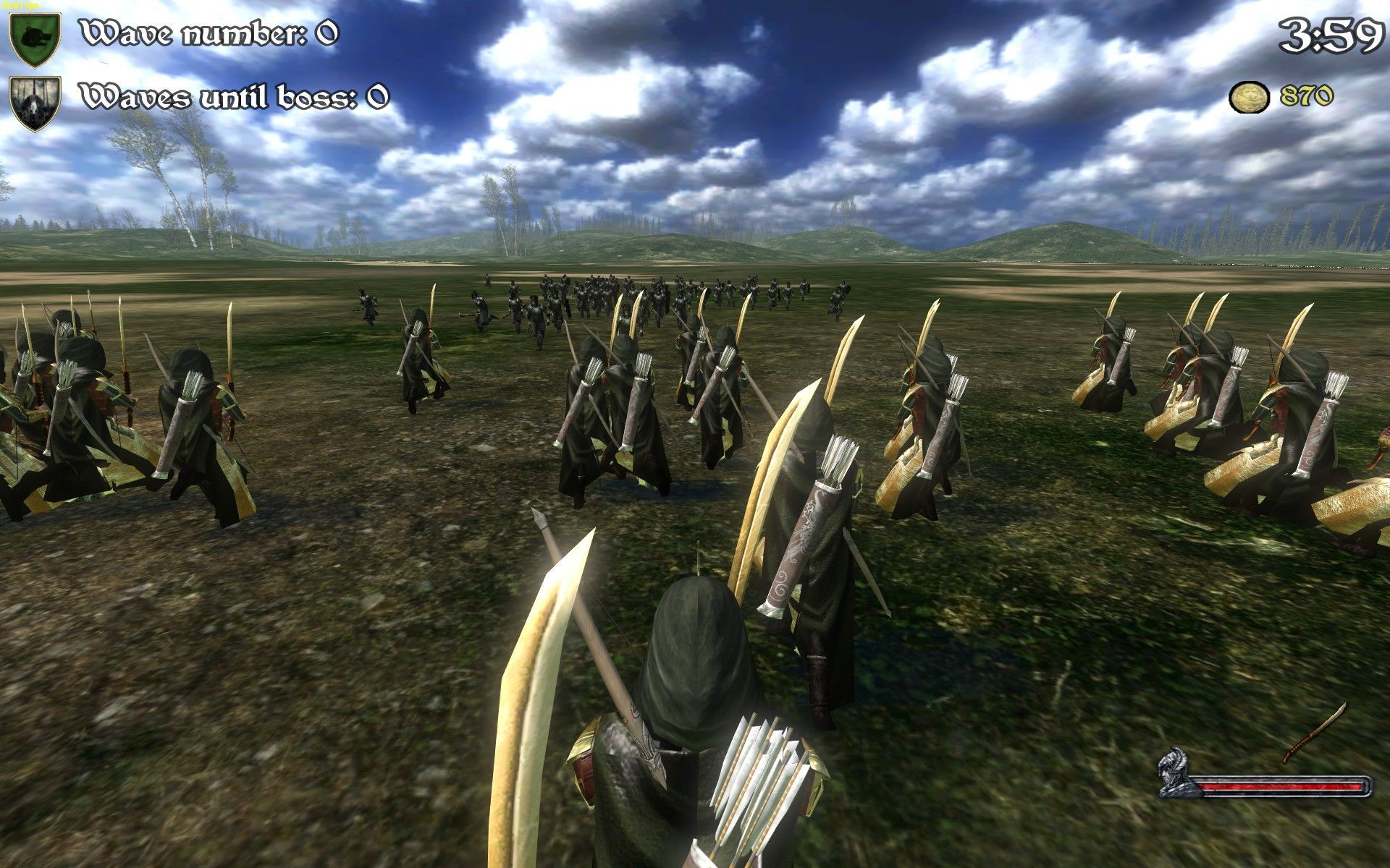 1920x1200 Battle between the Galadhrim vs Uruk Hai image of The Third Age mod for Mount & Blade: Warband