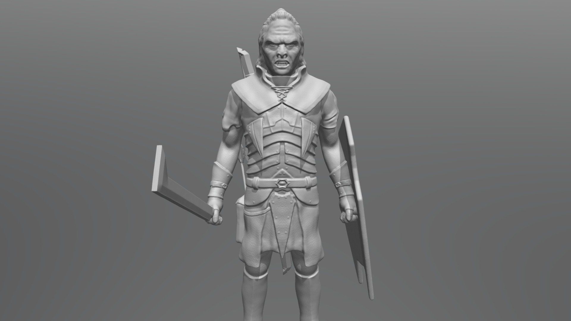 1920x1080 Lurtz Uruk Hai 3D Printing Royalty Free 3D Model By PrintedReality [3cbc00a]