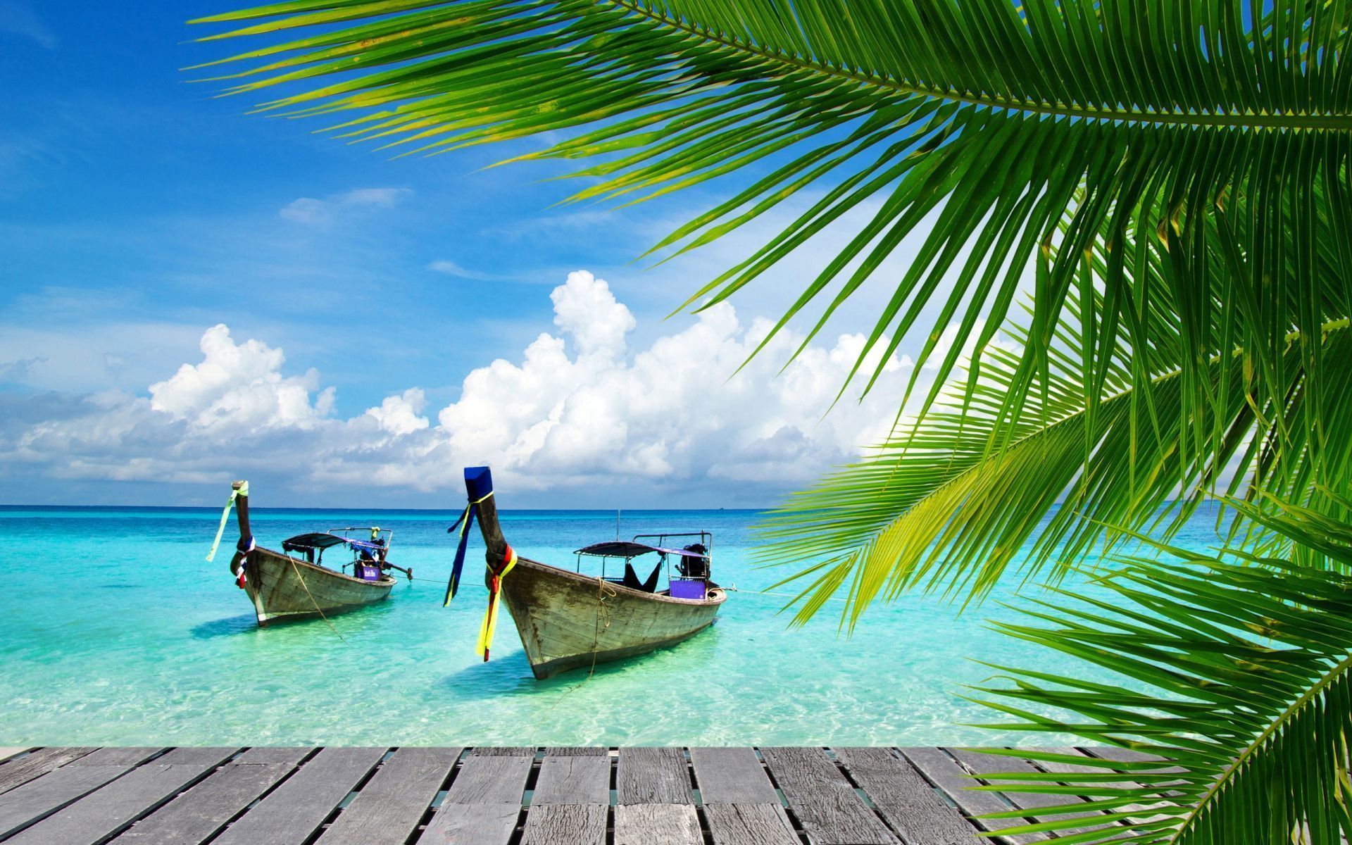 1920x1200 Summer Boat Wallpaper