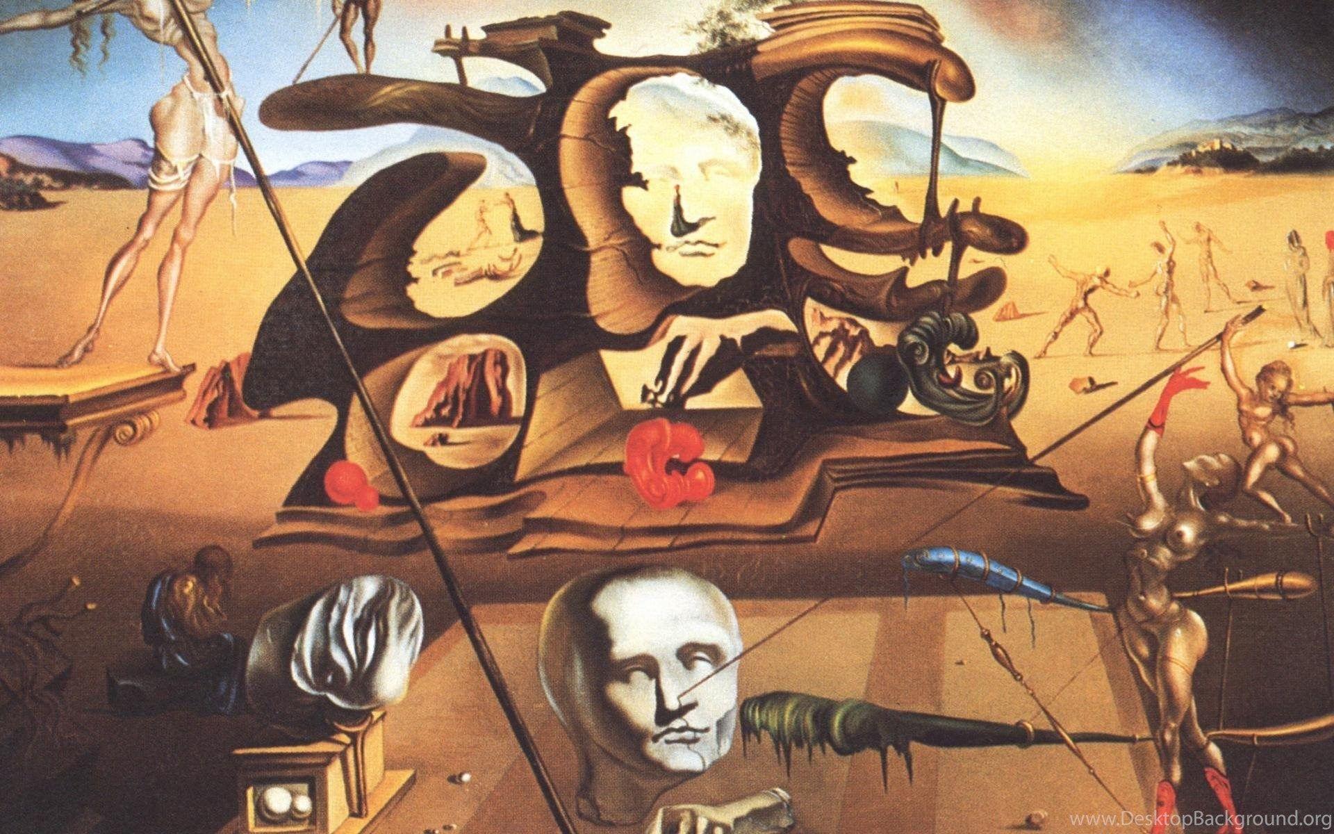 1920x1200 Paintings Surrealism Salvador Dalí Wallpaper Desktop Background
